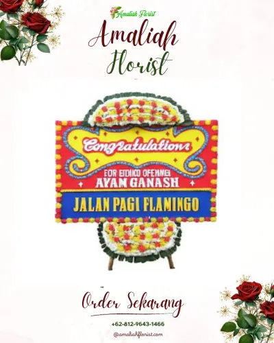 Bunga Papan Congratulation di Batunya